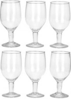 NOGAIYA (Pack of 6) AK 10 Glass Set Water/Juice Glass(250 ml, Glass, White)