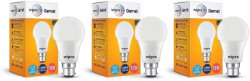 Wipro 10 W Standard B22 LED Bulb(White, Pack of 3)