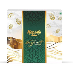 Happilo Dry Fruit Celebration Gift Box Gold Finch 405g, Ideal for Diwali, Rakhi and Festive Gifting, Hamper For Corporate Gifts, Family, Friends, Office Clients Occasion, New year, Functions