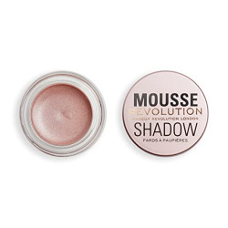 Makeup Revolution- Mousse Shadow- Champagne | Creamy whipped mousse formula for soft focus |Non-sticky, cream-to-powder finish |Foil finish with longevity | Light-as-air mousse shadow | 4gm