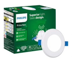 PHILIPS Polycarbonate Prime Neo 3-Watt Concealed Jb Led Downlighter for Ceiling, Red, Pack of 1, Cut Out : 2 in