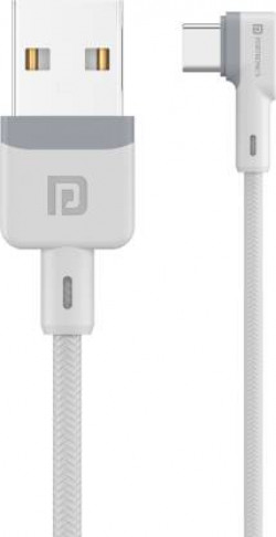 Portronics USB Type C Cable 3 A 1.2 m Konnect L POR-1403(Compatible with All Phones With Type C port, White, One Cable)