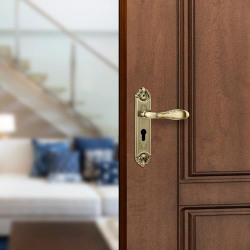 amazon basics Door Handle for Main Door | Main Door Handle | Entic Carving Design | with Indian Royal Touch | 8 inch