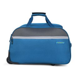 Aristocrat Enigma 52 Cm Polyester Softsided Cabin Size 2 Wheels Carry On Luggage Duffle Trolley Wheels 
