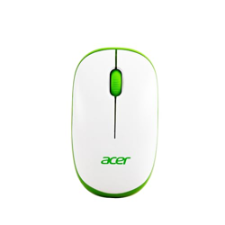 acer Flow Wireless Mouse | 1600 DPI Optical Sensor | 2.4GHz Wireless with USB Nano Receiver | Ergonomic Lightweight Design | Smooth Tracking for Laptop, PC & Mac  White/Green