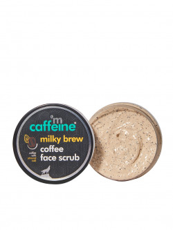 MCaffeine Coffee & Milk Moisturizing Face Scrub for Gentle Exfoliation & Skin Nourishment