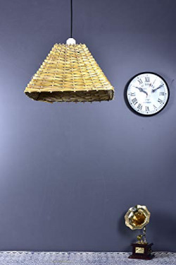 Tu Casa HG-24 Square Shape Cane pendent Light Cane Holder Type e-27 Size 7x10x27"-(Bulb not Included)