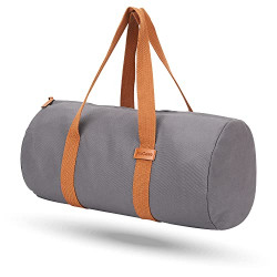 Aircase Canvas 48 cm Travel Duffel Bag, Sports Gym Duffle Bag, Shoulder Handbag for Women, Outdoor Weekend Bag with Shoe and Wet Clothes Compartments (Grey,48x28x28 cm)