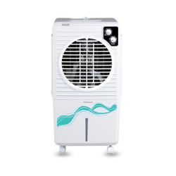 Hindware Smart Appliances | Frostwave 38L Personal Air cooler | Fan Based | 12  Fan Blade and Ice Chamber | White & Grey