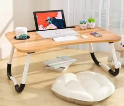soha fashion Wood Portable Laptop Table(Finish Color - Wood, Pre Assembled)
