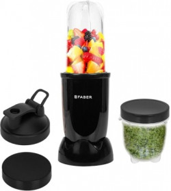 FABER SPORTZ BLENDER FSB 2 in 1 Nutrifit Nero 400 W Juicer Mixer Grinder (2 Jars, Black)