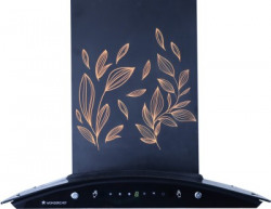 WONDERCHEF Ruby Curve Flora 60 cm Auto Clean Wall Mounted Chimney(Black 1200 CMH)