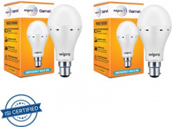 Wipro Garnet 9W Invertor LED 4 hours Bulb Emergency Light(White)