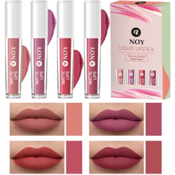 NOY Saloon Secrets Result:4 Shades Of Western Nude Matte Magic Lip Colors Set #WC119(Nude, Nude Pink, Tan Nude, Mauve Nude, 16 ml)