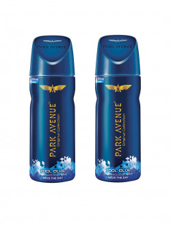 Park Avenue Men Set of 2 Cool Blue Fragrance Body Spray - 150 ml Each