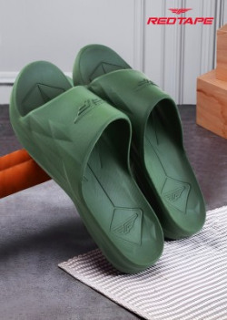 RED TAPE Men Flip Flops funnny Olive