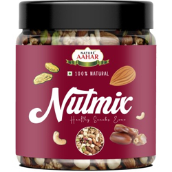 Nature Aahar premium dryfruitmix cashew ,almond,raisins,dates,mixed dried fruits(500gm)(500 g)