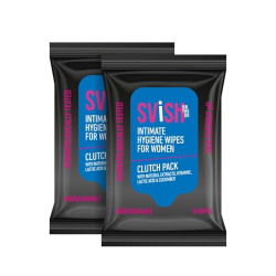 Svish On The Go | Intimate Hygiene Wipes For Women |Wipes With Natural Cucumber Extract | Skin-Fr...