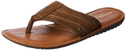 Woodland Men's Tobacco Leather Slipper-6 UK (40 EU) (OGP 3516119NW)