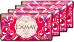 Camay Classic Carnations & Roses Beauty Soap with Indulging French Fragrance(4 x 125 g)