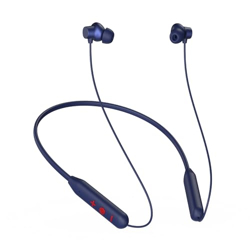 pTron Tangent Eon in Ear Bluetooth 5.3 Wireless Headphones, 45H Playtime, HD Mic & Trutalk AI-ENC Calls, Movie/Music Modes, Dual Device Pairing & Type-C Fast Charging & IPX5 (Dark Blue)