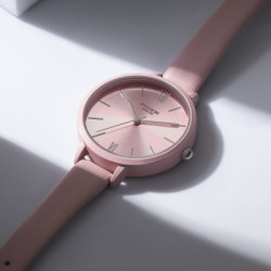 SONATAPoze Pink Strap with Pink Dial Analog Watch- For...