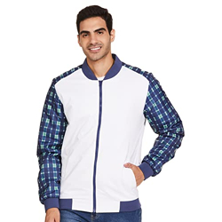 Amazon Brand - House & Shields Men's lightweight jacket (HS-A22-LW-04_Green Chk 1_M)