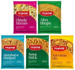 Bhujialalji (Combo pack of 5) 750g | Aloo bhujia | Navr...