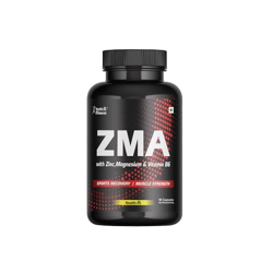 Healthvit ZMA (Zinc, Magnesium & Vitamin B6) - ZMA Supplements for Men and Women| 90 Tablets| Zinc Tablets and Magnesium Supplements to Enhance Muscles Strength and Immunity| Improve Sleep Quality