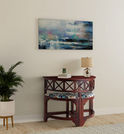 Amazon Brand - Solimo Tatlat Console Table (Solid Sheesham Wood, Honey Finish)