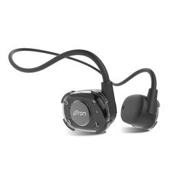 pTron Tangent Impulse Safebeats Open Ear Wireless Headphones with Mic, 10H Playtime, Designed for Ear Health & Comfort, Bluetooth V5.3, Dual Device Pairing & Type-C Fast Charging (Active Black)