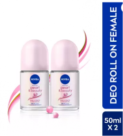 NIVEA Pearl and Beauty Deodorant Roll-on - For Women Deodorant Roll-on  -  For Women(100 ml, Pack of 2)