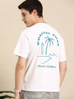 Mast & Harbour Tropical Printed Relaxed T-shirt