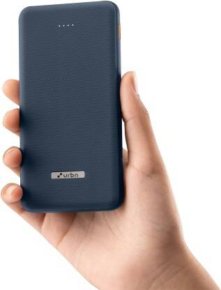 URBN 10000 mAh 12 W Power Bank(Blue, Lithium Polymer, Fast Charging for Mobile)