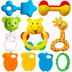TechHark Colorful Attractive Plastic Non Toxic, Shake &...