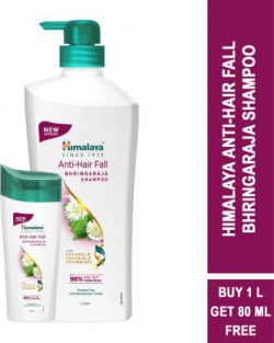 HIMALAYA Anti-Hair Fall Bhringaraja Shampoo (1L) + Anti-Hair Fall Shampoo (80ml) Free (1000 ml)