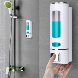 Tokri LMX Dispenser for Liquid/Lotion/Sanitizer Wall Mounted 400 ml Gel, Lotion, Soap, Shampoo, L...