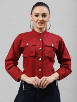 KASSUALLY 3/4th Sleeve Solid Women Jacket