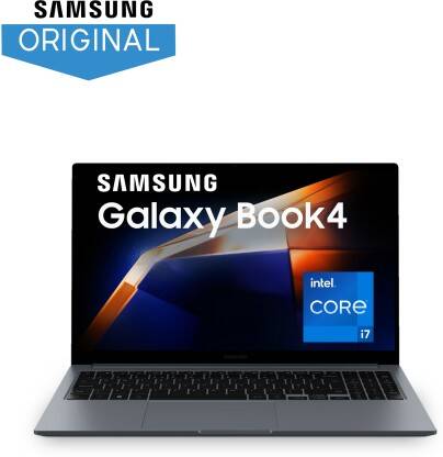 SAMSUNG Galaxy Book4 Intel Core i7 13th Gen 1355U - (16 GB/512 GB SSD/Windows 11 Home) NP750XGJ-KG3IN / NP750XGJ-LG3IN Thin and Light Laptop(15.6 Inch, Gray, 1.55 Kg, With MS Office)