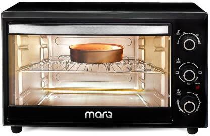 MarQ by Flipkart 33-Litre with 4 Skewers and Inbuilt light Oven Toaster Grill (OTG)(33AOTMQB, Black)