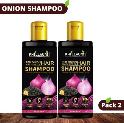 Phillauri Red Onion Black Seed Oil Strong, Smooth and Silky, Anti Dandruff Shampoo(200 ml)