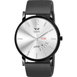 hamt Black Silicone Strap Analog Watch for Men-GR411