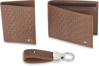 TOMMY HILFIGER Card Holder & Wallet Combo (Brown)