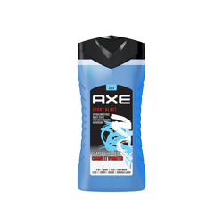 AXE Men Sport Blast 3-In-1 Face, Hair & Body Wash with Long-Lasting Fragrance - 250ml
