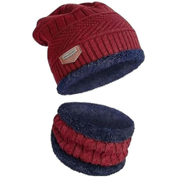 Fitness Mantra Winter Sports Cap & Muffler for Men & Women| Beanie Cap| 1 Set| (Multicolor)
