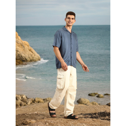 Mast & Harbour Cuban Collar Casual Shirt