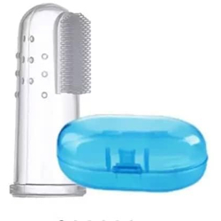 Babybee Manual Baby Finger Toothbrush Of Silicon Made Food Grade Quality Bpa Free With Storage Ca...