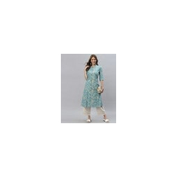 Floral Print A-line Kurta