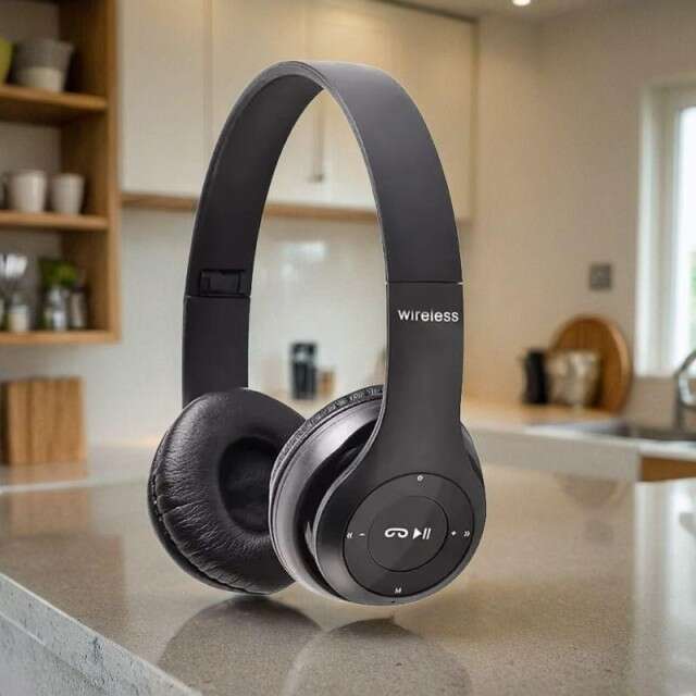 R47 Wireless Headphones HD Sound and Bass Mic Y69 Bluetooth Headset (Black, On the Ear)