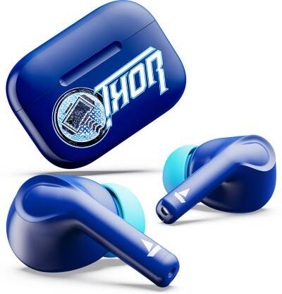 boAt Airdopes 161 Thor Edition w/ 40 HRS Playback, ASAP Charge & IPX5 Rating Bluetooth Headset(Electric Blue, True Wireless)